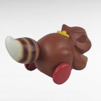 Vintage 1979 Fisher Price Roly Raccoon Pull Toy #172, Rolling Chime Ball Animal, Late 70s Toddler Toy, Woodland Nursery Decor