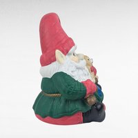 Vintage Ceramic Santa Elf Music Box Plays Here Comes Santa Claus, Christmas Figurine, Holiday Collectible, Xmas Musical Decor