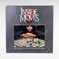 Vintage 1985 Inside Moves Board Game by Parker Brothers, Complete 80s Abstract Strategy Game, Two Player Logic and Tactics Game