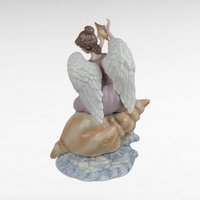 2002 Grandeur Noel Collector's Edition Porcelain Angel Figurine 12" with Box, Christmas Holiday Decor, Spiritual Religious Gift