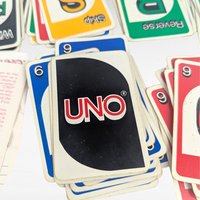 Vintage 1989 Deluxe UNO Card Game, Complete with Cards Holder & Instructions, Classic Family Game Night Fun, International Games Edition