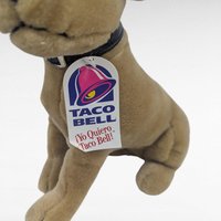 Vintage 1998 Talking Taco Bell Chihuahua Plush Dog,Yo Quiero Taco Bell, Works! 90s Advertising Toy, Collectible Stuffed Animal