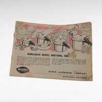 Vintage Mirro-Matic 4-Quart Pressure Cooker, Complete with Weight, Rack & Instructions, Mid-Century Aluminum Canner