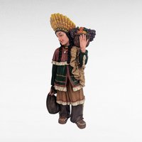 Vintage Resin Harvest Figures, Native American Style Thanksgiving Decorations, Autumn Mantel Decor
