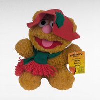 Vintage Muppets Fozzie Bear & Kermit the Frog Plush Toy Set, McDonalds Fozzie, Holiday Muppets, Collectible Jim Henson Characters