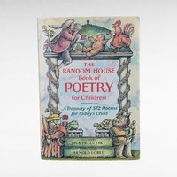Vintage 1983 The Random House Book of Poetry for Children, Prelutsky & Lobel Hardcover with Dust Jacket, Classic Kids Poem Anthology
