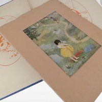 Antique 1919 Heidi Book by Johanna Spyri, Lippincott Edition with Maria L Kirk Illustrations, Vintage Blue Hardcover Childrens Classic