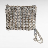 Vintage Walborg Chainmail Purse, 1960s Silver Metal Link Evening Bag, Paco Rabanne Style Mid Century Shoulder Bag, Cocktail Party Purse