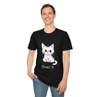 Cute Cat Graphic Unisex T-Shirt, Animal Lover Gift, Softstyle Tee, Pet Lover Apparel, Casual Wear, Gift for Cat Lovers
