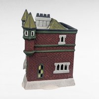 Dept 56 Cobles Police Station, 1995 Dickens Village, Christmas Light Up House, Building D56, Collectible with Light Cord & Box