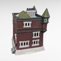 Dept 56 Cobles Police Station, 1995 Dickens Village, Christmas Light Up House, Building D56, Collectible with Light Cord & Box