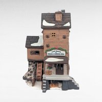 Dept 56 Great Denton Mill, 1995 Dickens Village, Christmas Light Up Building, D56, Grain & Carding Mill
