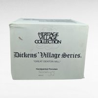 Dept 56 Great Denton Mill, 1995 Dickens Village, Christmas Light Up Building, D56, Grain & Carding Mill