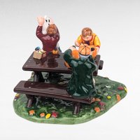 Vintage Dept 56 Snow Village Preparing For Halloween Figurine Set #54982 With Box, D56 Collectible Fall Autumn Decor Gift