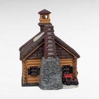 Vintage 1990 Dept 56 New England Village Sleepy Hollow School #5954-4 Lighted Porcelain House With Box & Cord, D56 Christmas Collectible