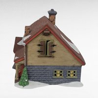 Vintage 1992 Dept 56 New England Village Bluebird Seed & Bulb #5642-1 Lighted Porcelain House With Box, D56 Christmas Garden Shop