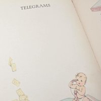 Vintage 1934 Story of Our Baby Book, Unused Whitman Memory Book, Edit Kovar Art Deco Era Keepsake Journal, Newborn to Seven Years