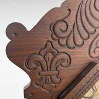 Antique Waterbury Tampa Gingerbread Clock, Non Working, For Parts or Repair, Victorian Wood Mantel Clock, Decorative Accent
