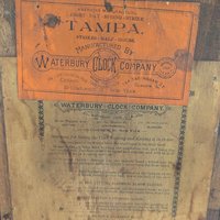Antique Waterbury Tampa Gingerbread Clock, Non Working, For Parts or Repair, Victorian Wood Mantel Clock, Decorative Accent