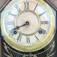 Antique Waterbury Tampa Gingerbread Clock, Non Working, For Parts or Repair, Victorian Wood Mantel Clock, Decorative Accent