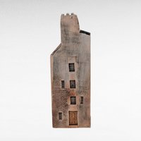 Gault House Miniature, Vintage French Building Facade, Collectible Rue de Paris Sculpture, Made in France Shelf Sitter, Architectural Art