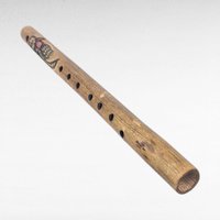 Vintage Handmade Carved Inca Quena Flute, 17 Inch, Andean Wooden Musical Instrument, Peruvian Folk Art Design