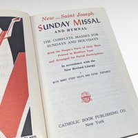 Vintage 1968 New Saint Joseph Sunday Missal Hymnal, Catholic Mass Book, English Liturgy, Vatican II Era
