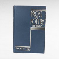 Vintage 1939 Prose and Poetry Journeys Hardcover, The New Series, Classic Literature Anthology, Pre-War Era School Book