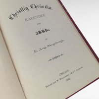 1883 Swedish Christlig Chrönska Kalender, E Aug Skogsbergh, Christian Almanac, Lutheran Religious Book