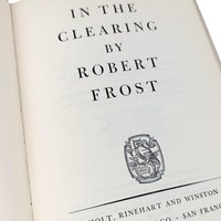 1965 Robert Frost In the Clearing Hardcover Book, Poetry Collectible Gift for Book Lovers