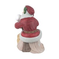 Spooky Santa Music Box, Skull Christmas Decoration, Upcycled Vintage Holiday Decor, Unique Gothic Gift