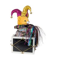 1989 San Francisco Music Box Jester Bear, Vintage Music Box, Animated Jester Bear, Collectible Music Box, Unique Gift, Children's Decor