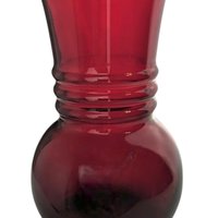 Vintage Anchor Hocking Ruby Red Vase | Royal Ruby Glass | Red Glass Vase | Collectible Glassware | Home Decor