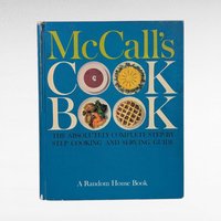 1963 McCall's Cook Book, Hardcover Blue Edition, Classic American Recipes, Step-by-Step Cooking Guide, Random House, Culinary Collectible