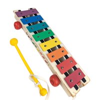 1970s Fisher Price Xylophone, Vintage Pull Toy, Wood Musical Toy, Rainbow Glockenspiel, Classic 70s Kids Toy, Nursery Room Decor