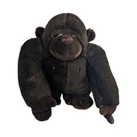 Large 1988 Dakin Gorilla Plush, 16 Inch Ape Stuffed Animal, 80s Jungle Nursery Decor, Vintage Collector Toy, King Kong Style Plushie