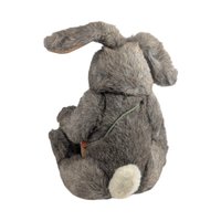 1983 Dakin Rabbit Plush with Carrots, Vintage Easter Bunny Stuffed Animal, 80s Nursery Decor, Woodland Animal, Spring Decoration