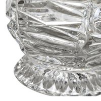 Vintage Crystal Glass Candy Dish with Lid, Clear Glass, Home Decor, Hostess Gift, Candy Jar, Trinket Dish