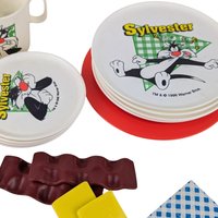 Vintage 1996 Looney Tunes Sylvester Child's Play Set, Chilton, Pretend Play, Kids Kitchen, Gift for Child, Collector's Item
