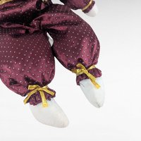 Vintage Beau Jester Bunny Plush, Limited Edition Harlequin Bunny Shelf Sitter, Whimsical Nursery Decor, Collectible Stuffed Animal