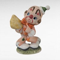 Vintage Clown Figurines, Set of 3 Tumbling Ceramic Clowns, 1980s Miniature Circus Figures, Collectible Shelf Decor