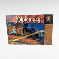 Vintage Diplomacy Board Game 1999 Avalon Hill Edition, Complete Strategy Game of International Intrigue with Metal Miniatures