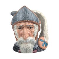 Vintage 1956 Royal Doulton Don Quixote Character Jug D6455, Large English Pottery Toby Mug, Man Cave Bar Decor Collector Gift