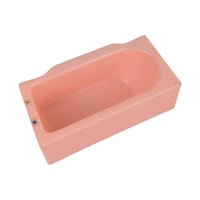Vintage Renwal Dollhouse Bathroom Furniture, 1950s Pink Plastic Bathtub and Sinks Set, 1:16 Scale Miniature for Doll House