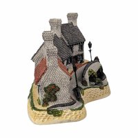 1987 David Winter Miners Row, The Midland Collections, English Village Sculpture, Vintage Collectible, Gift for Collector