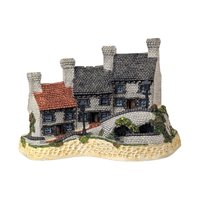 1987 David Winter Miners Row, The Midland Collections, English Village Sculpture, Vintage Collectible, Gift for Collector