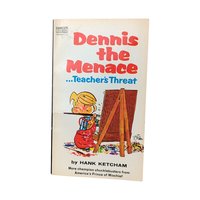 Vintage Dennis the Menace Books, Set of 6 Softcovers, Hank Ketcham, 1960s-70s Comics, Gift for Collector, Retro Nostalgia