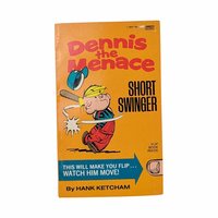 Vintage Dennis the Menace Books, Set of 6 Softcovers, Hank Ketcham, 1960s-70s Comics, Gift for Collector, Retro Nostalgia