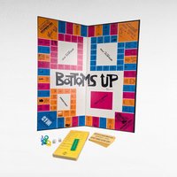 Vintage 1969 Bottoms Up Board Game, 60s Adult Party Game by Taurus, Incomplete Collector Game for Man Cave or Gag Gift