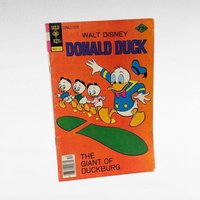 Lot of 3 Vintage Donald Duck Comics, 1970s Walt Disney Whitman Gold Key Issues, The Giant of Duckburg #190, #148, #180 Comic Book Set
